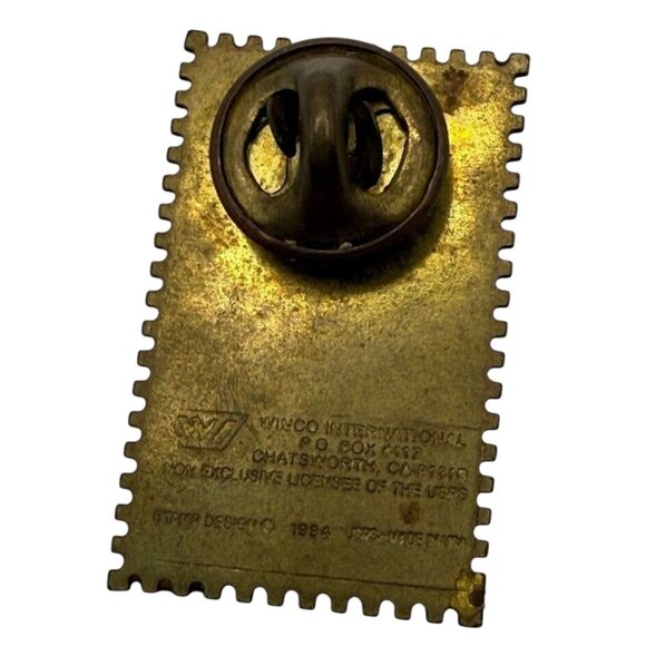 Vintage 1994 Winco USA 32¢ St. Joseph Lighthouse Gold-Tone Lapel Pin - Picture 3 of 4